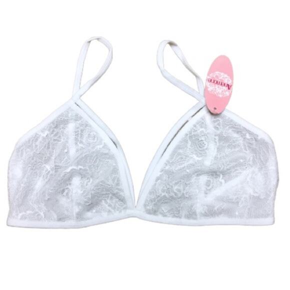 Anemone White Lace Bralette One Size - Picture 1 of 8